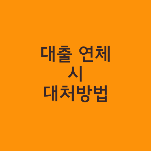 대출 연체 시 대처방법